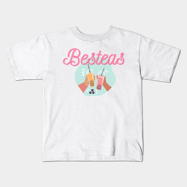 Best-Teas! Kids T-Shirt by Heckin' Good Bubble Tea